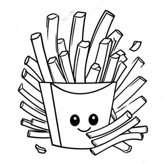 French Fries Coloring Page 62222-50047