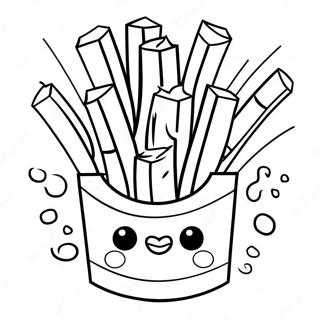 French Fries Coloring Pages