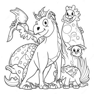 Mythomorphia Fantasy Creatures Coloring Page 62233-50054