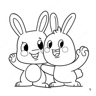 Rabbids Coloring Pages