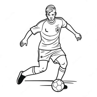 Soccer Player Coloring Pages