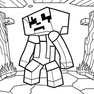 Minecraft Mutant Creeper Coloring Pages