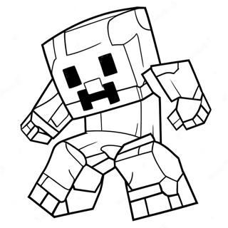 Minecraft Mutant Creeper Coloring Page 62272-50078