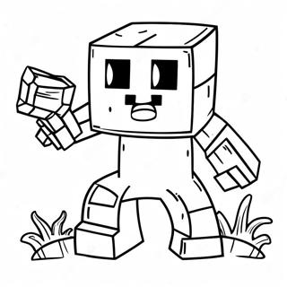 Cute Minecraft Mutant Creeper Coloring Page 62273-50082