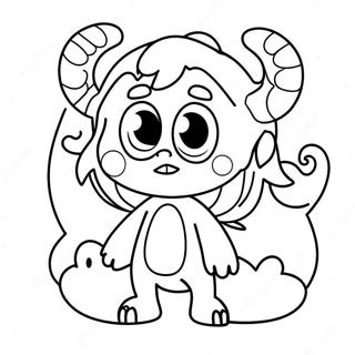 Monster Girl Coloring Pages