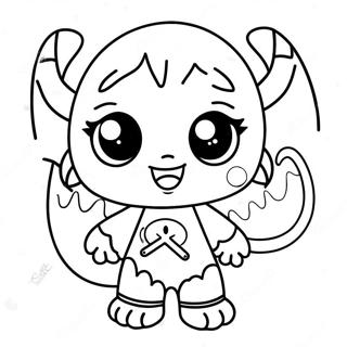 Monster Girl Cute And Playful Coloring Page 62292-50095