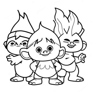 Trolls World Tour Coloring Page 6231-5142