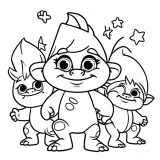 Trolls World Tour Coloring Page 6231-5143