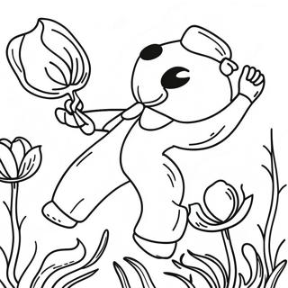 Poppy And Branch Dancing Coloring Page 6232-5138