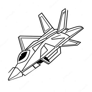 F22 Fighter Jet In Flight Coloring Page 62333-50133