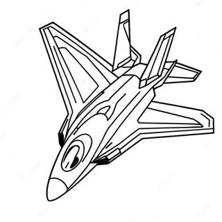 F22 Fighter Jet In Flight Coloring Page 62333-50135