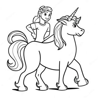 Colorful Centaur Characters Coloring Page 62353-50146