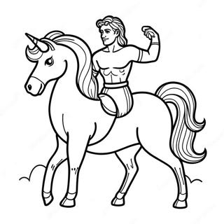 Colorful Centaur Characters Coloring Page 62353-50148