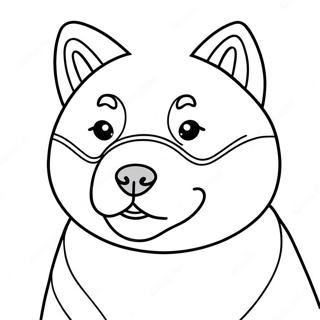 Shiba Inu Coloring Pages