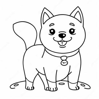 Shiba Inu Coloring Pages