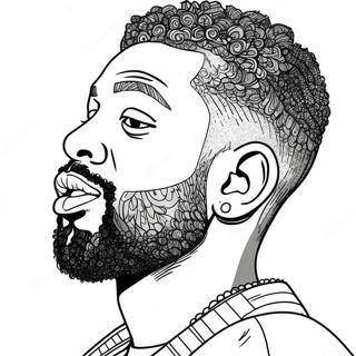 Brent Faiyaz Coloring Pages