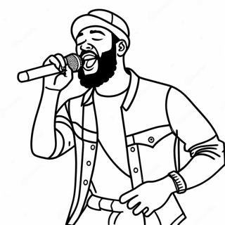 Brent Faiyaz Coloring Pages