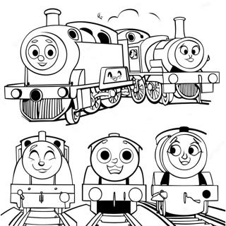 Thomas And Friends All Engines Go Coloring Page 62412-50198