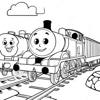 Thomas And Friends All Engines Go Coloring Page 62412-50199