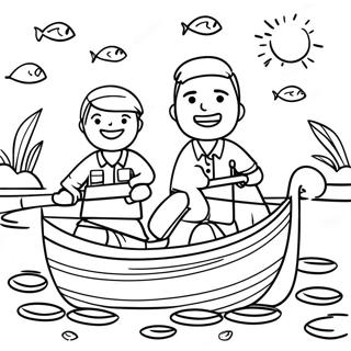 Joyful Fishers Of Men Coloring Page 62423-50205