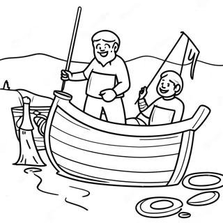 Joyful Fishers Of Men Coloring Page 62423-50208