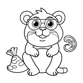 Funny Simon Coloring Page 62433-50216