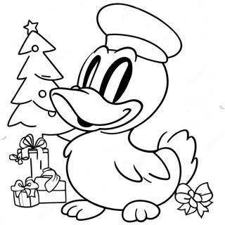 Donald Duck Christmas Coloring Page 62462-50234