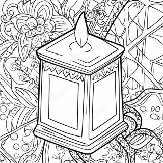 Colorful Tzedakah Box Coloring Page 62503-50266