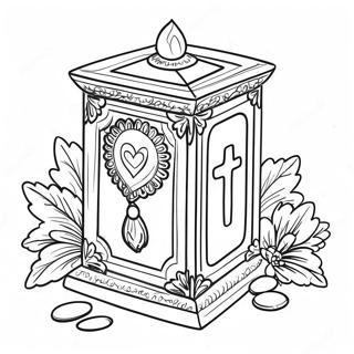 Colorful Tzedakah Box Coloring Page 62503-50268