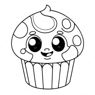 Bluey Muffin Coloring Page 6251-5156