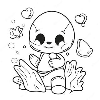 Ink Sans With Colorful Background Coloring Page 62523-50283