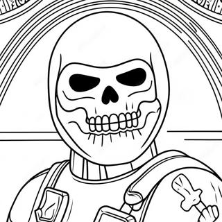 Skull Trooper Coloring Pages