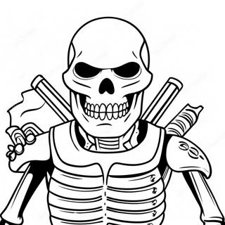 Skull Trooper Coloring Pages