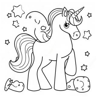 Unicorn Food Coloring Pages