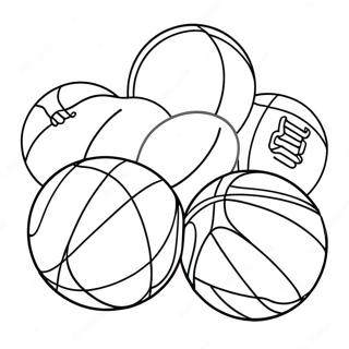 Sports Balls Coloring Pages