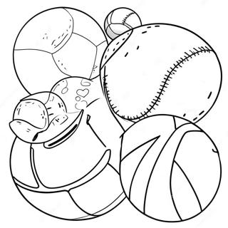 Sports Balls Coloring Page 62622-50383