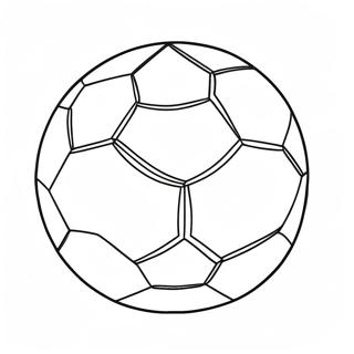 Colorful Soccer Ball Coloring Page 62623-50386