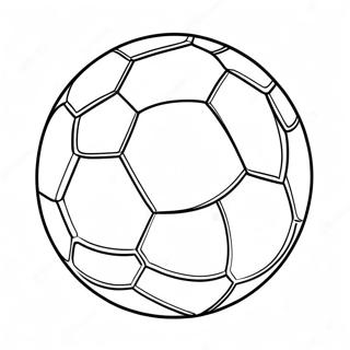 Colorful Soccer Ball Coloring Page 62623-50387