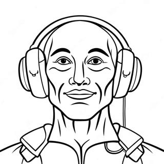 Titan Speakerman With Colorful Headphones Coloring Page 6262-5164