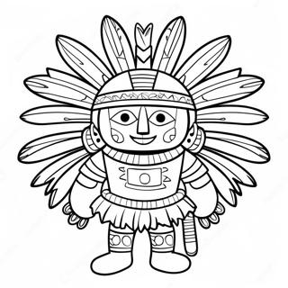 Kachina Doll Traditional Coloring Page 62642-50399