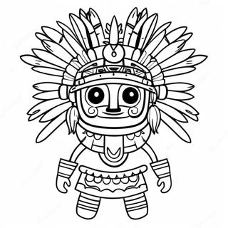 Kachina Doll Traditional Coloring Page 62642-50400