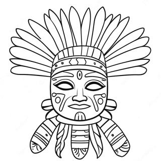 Colorful Kachina Doll Coloring Page 62643-50401