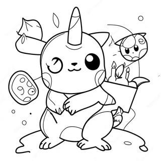 Pokemon Birthday Coloring Pages