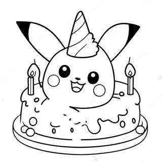 Pokemon Birthday Coloring Pages