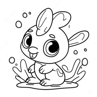 Cute Sobble With Water Splash Coloring Page 62663-50417