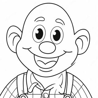 Happy Ernie With A Big Smile Coloring Page 62703-50449