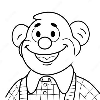 Happy Ernie With A Big Smile Coloring Page 62703-50450