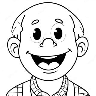 Happy Ernie With A Big Smile Coloring Page 62703-50451