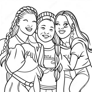 Itzy Members Singing Together Coloring Page 62713-50460