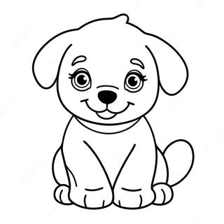 Baby Puppy Coloring Pages